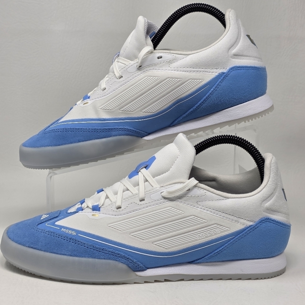 adidas F50 Freestyle 24 Messi Mens Size 7.5 White Blue Indoor Soccer IH8361 New - Picture 3 of 12